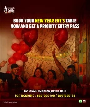 Book your Newyear eve’s table now and get a priority entry pass